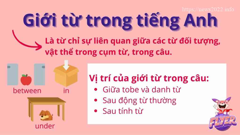 Giới từ trong Tiếng Anh